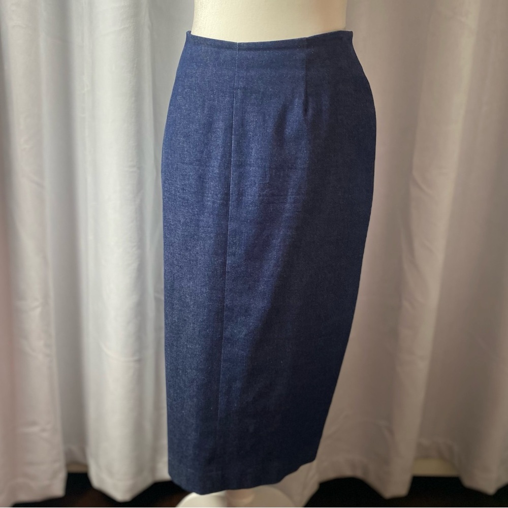 MIGUELINA dark denim Pencil Skirt